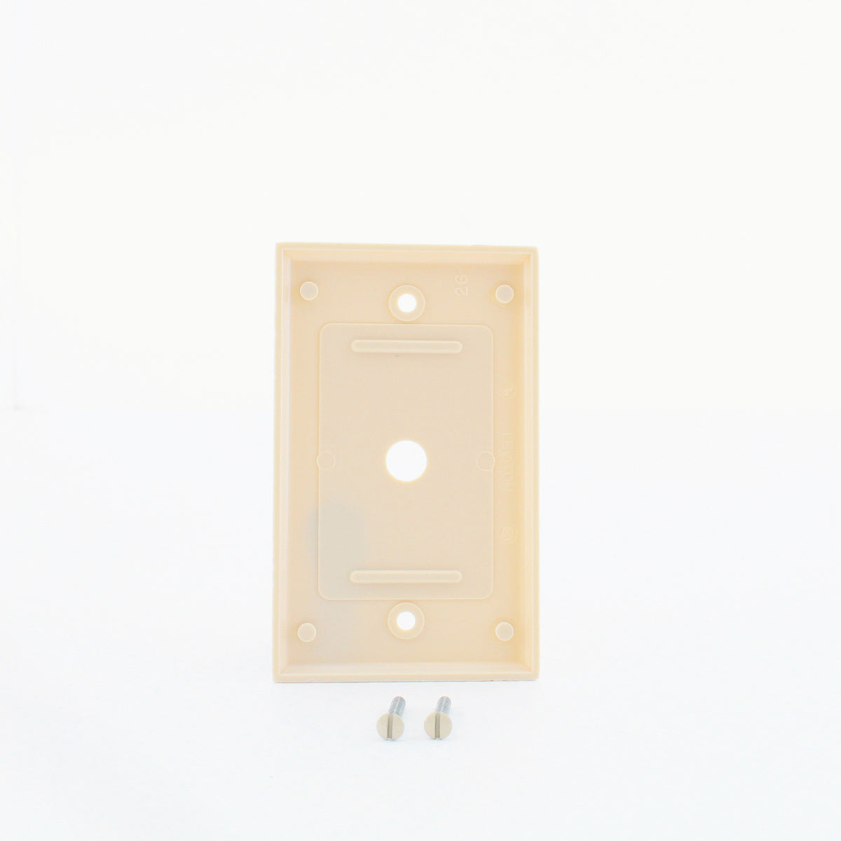 Leviton 86013 Ivory 1-Gang Phone .406" Plastic Wallplate Cover Box Mount 15pcs
