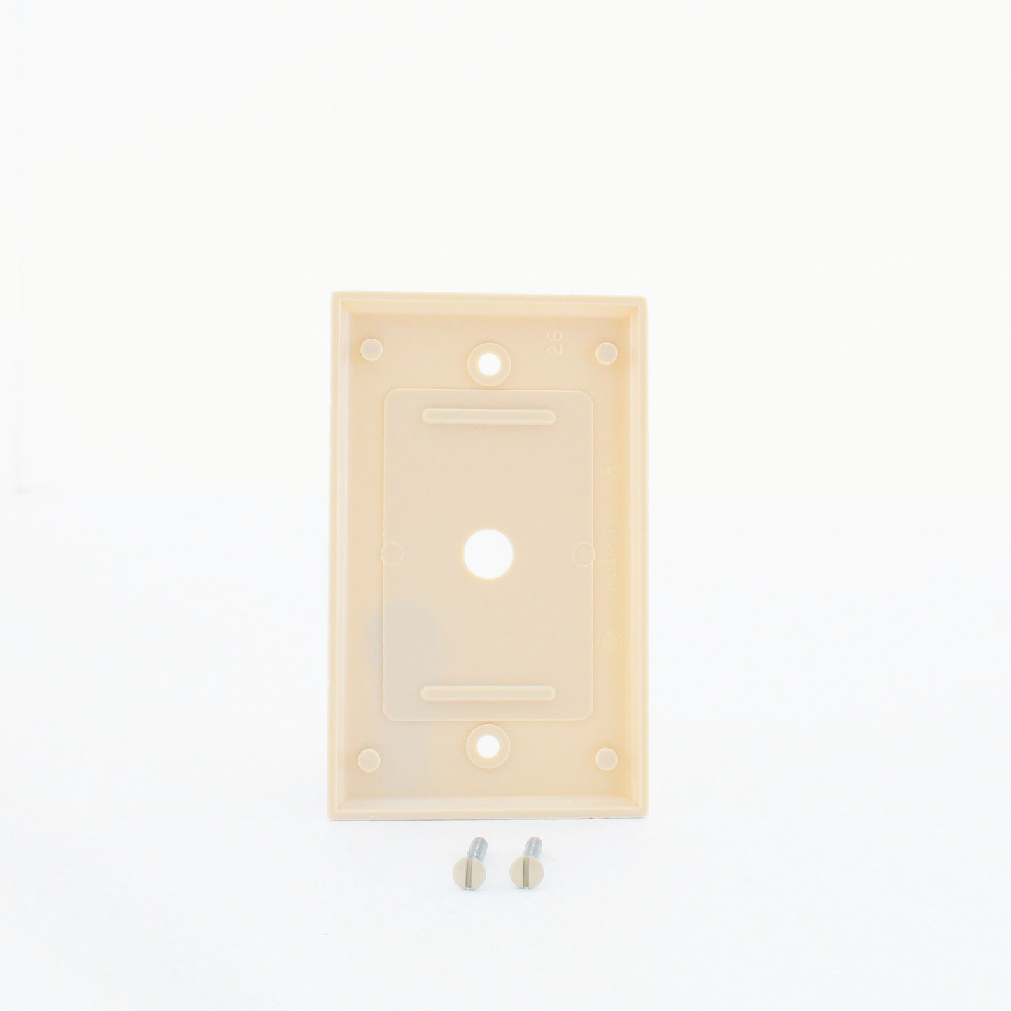 Leviton 86013 Ivory 1-Gang Phone .406" Plastic Wallplate Cover Box Mount 15pcs