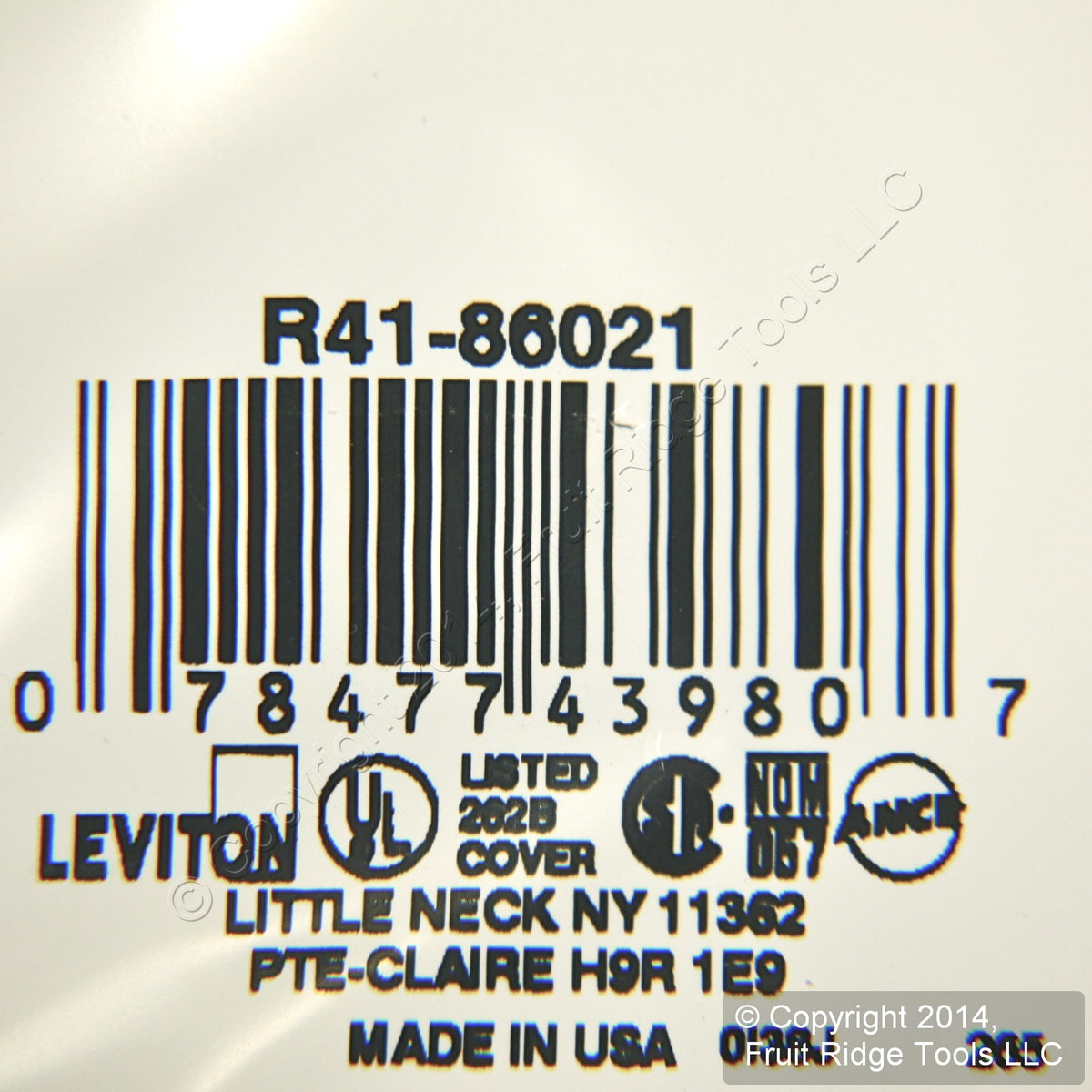 Leviton 86021 Ivory Switch Receptacle Outlet Cover Thermoset Wallplates 50-Pack