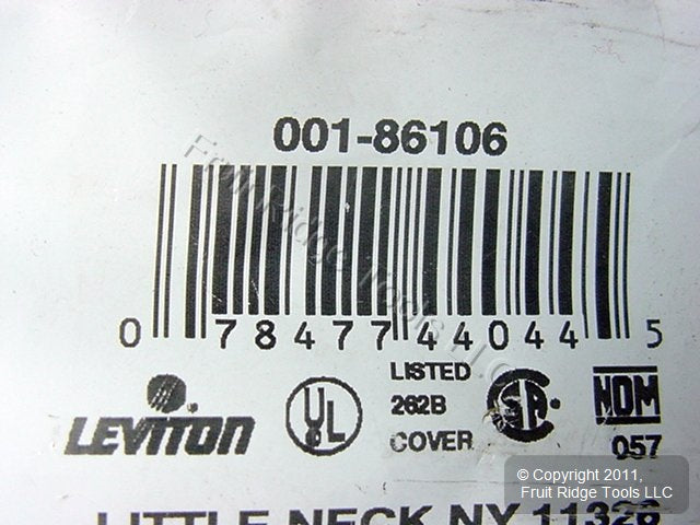 Leviton Oversize Ivory Blank Switch Cover Jumbo Wall Plate 86106