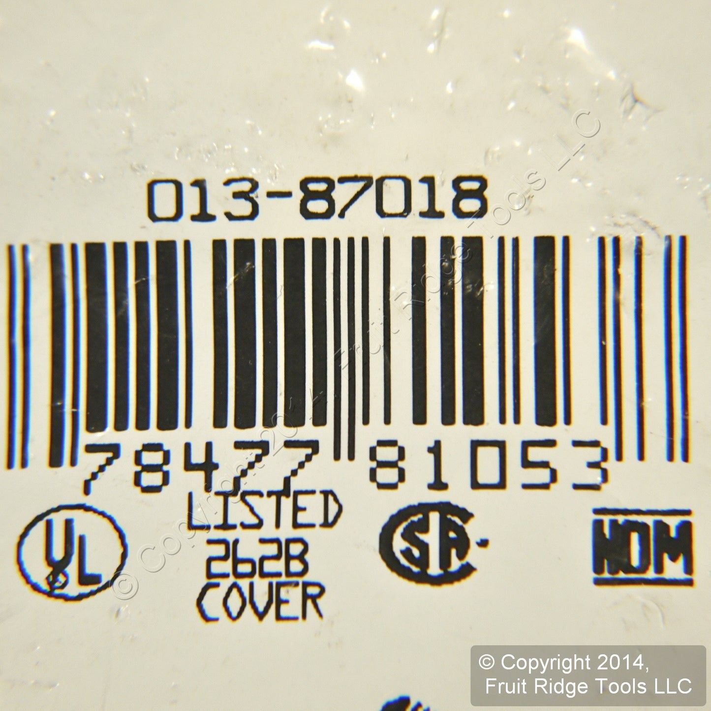Leviton 87018 Gray 1-Gang Phone .406" Hole Plastic Wallplate Cover Strap Mount