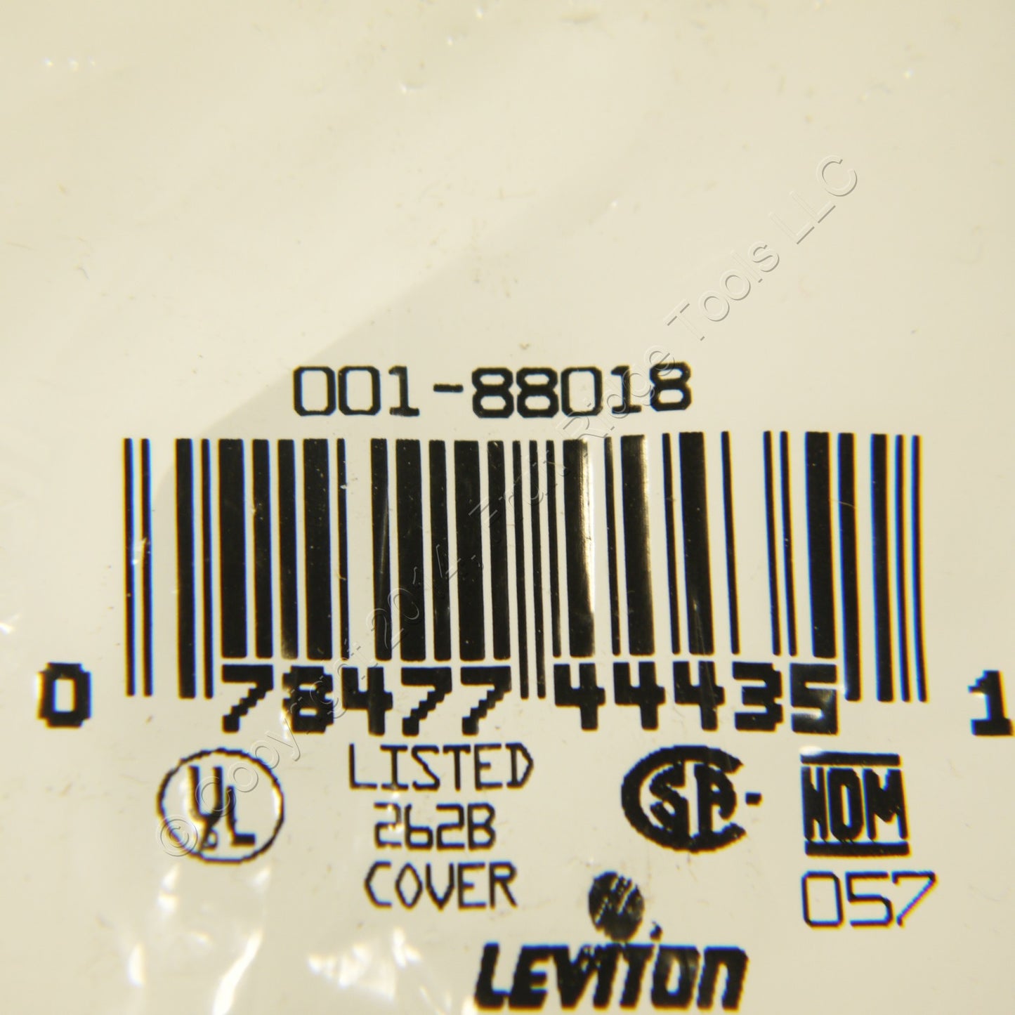 Leviton 88018 White 1-Gang Phone .406" Hole Plastic Wallplate Cover Strap Mount