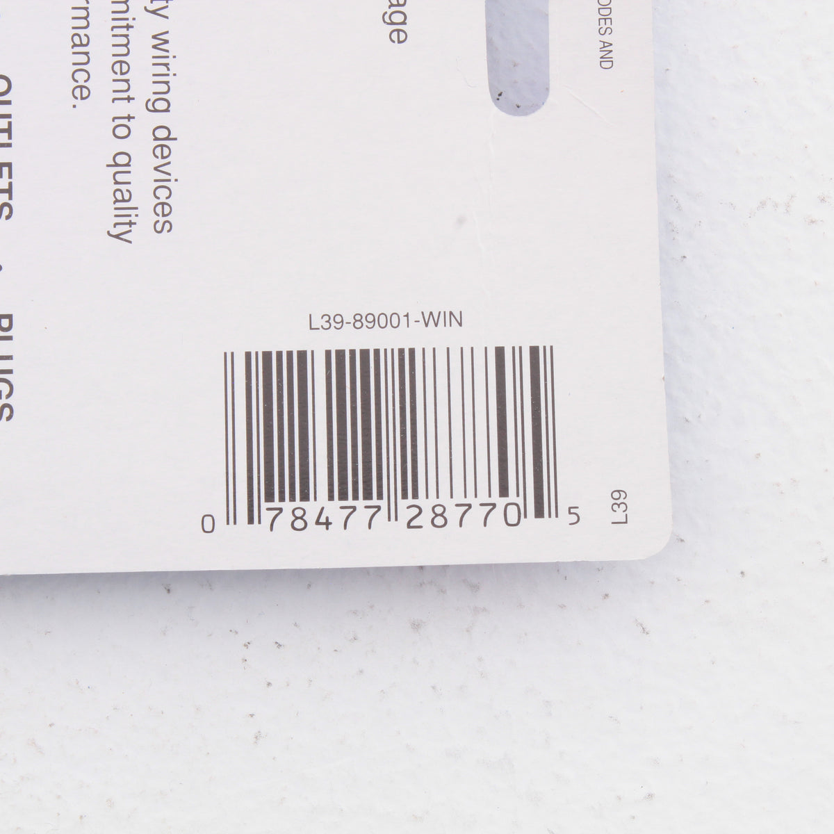 Leviton 89001-WIN Wine Glass 1-Gang Toggle Switch Metal Oversize Wallplate Cover