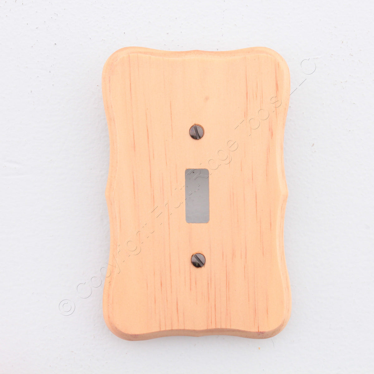 Leviton 89201-CVP Golden Pine 1-Gang Toggle Wood Oversize Wallplate Cover 10pcs
