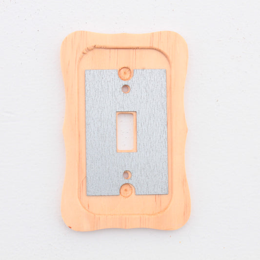 Leviton Solid Pine 1-Gang Toggle Switch Cover Wallplate Switchplate 89201-CVP