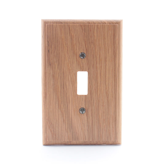 Leviton 89201 Oak Finished Wood Toggle Switch Cover Wallplate Switchplates 10pk