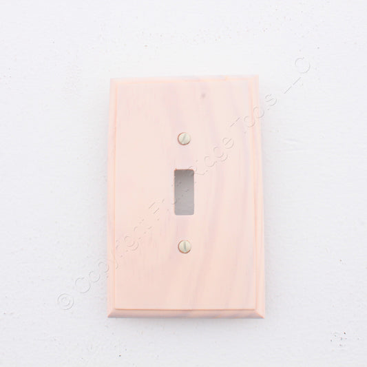 Leviton 89201 Whitewashed Wood 1-Gang Toggle Switch Cover Wallplates 10-Pack