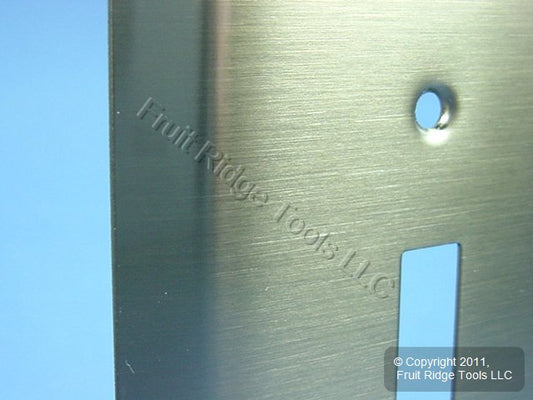 Leviton 1-Gang 89301-ATB Antique Brass Toggle Metal Oversize Wallplate Cover
