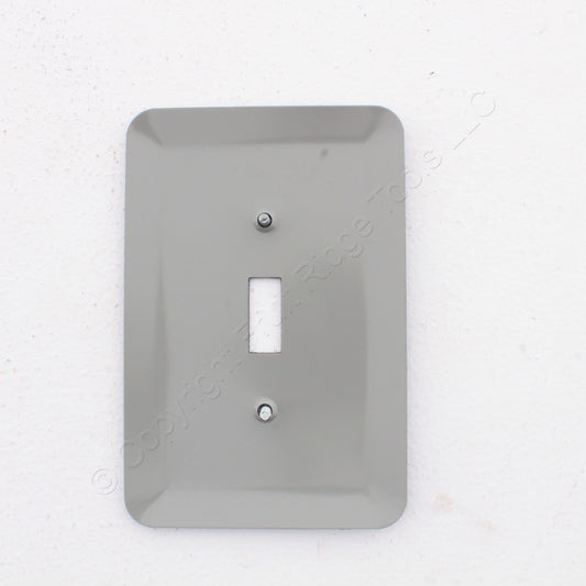Leviton 89301-BLL Navy Leather 1-Gang Toggle Switch Metal Oversize Wallplate