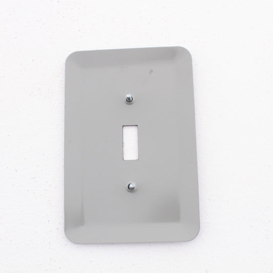 Leviton 89301-BML Black Marble Metal 1-Gang Toggle Switch Wallplate Oversize
