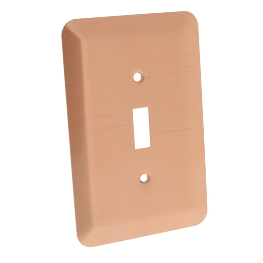 Leviton 89301-COP Copper Oversize 1-Gang Toggle Switch Wallplate Jumbo Cover