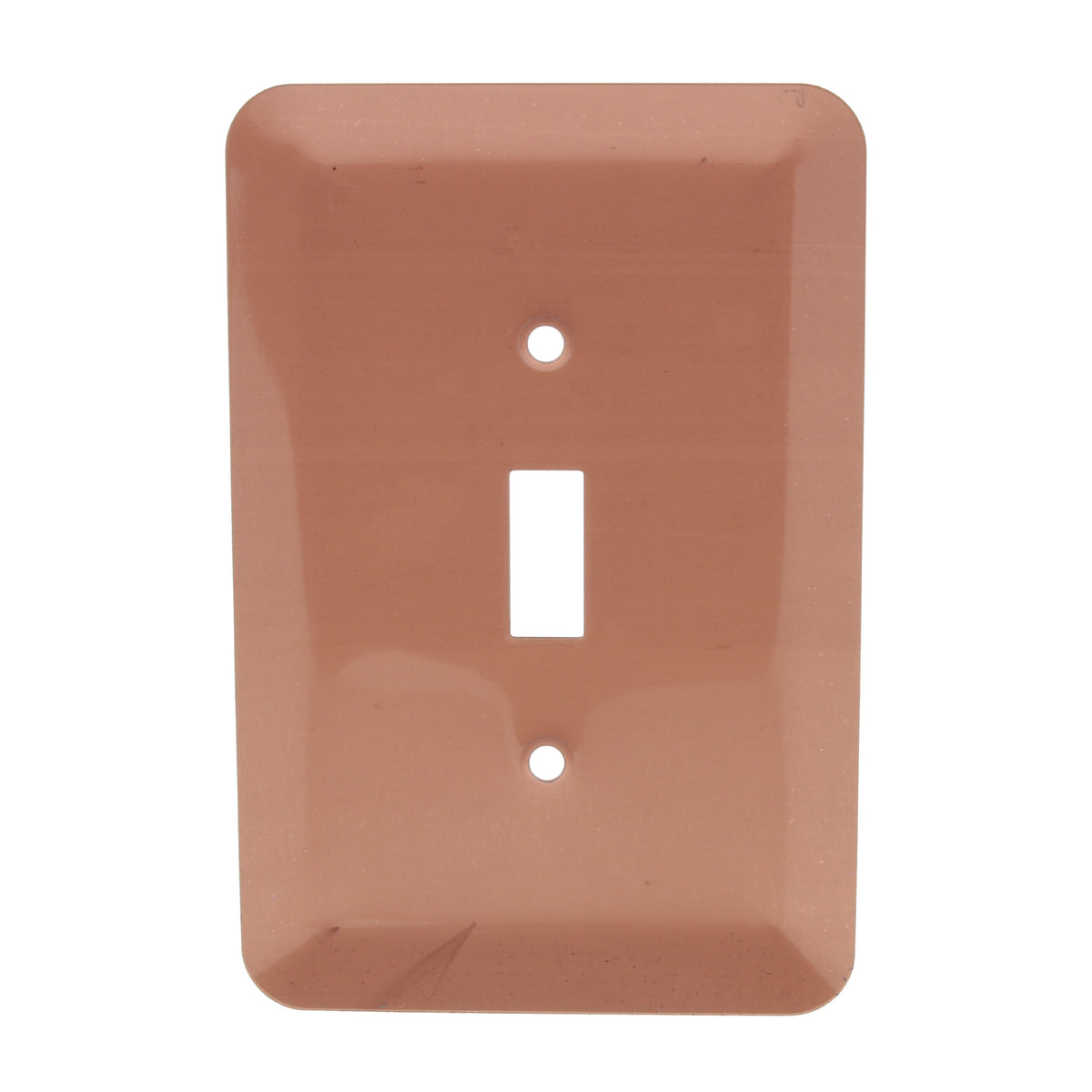 Leviton 89301-COP Copper Metal 1-Gang Oversize Toggle Switch Wallplates 5-pack