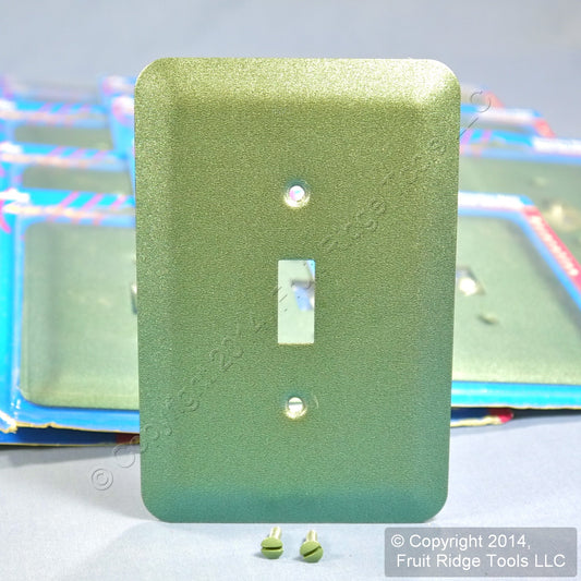 Leviton 89301-MGR Metallic Green 1-Gang Oversize Toggle Switch Wallplates 50pcs