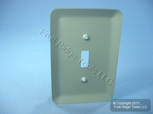 Leviton 89301-MGR Metallic Green Metal 1-Gang Toggle Oversize Wallplate Cover