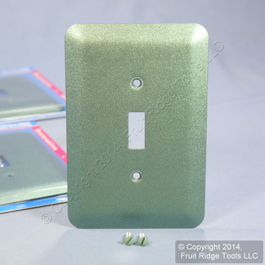 Leviton 89301-MGR Metallic Green 1Gang Oversize Toggle Switch Wallplates 10-Pack