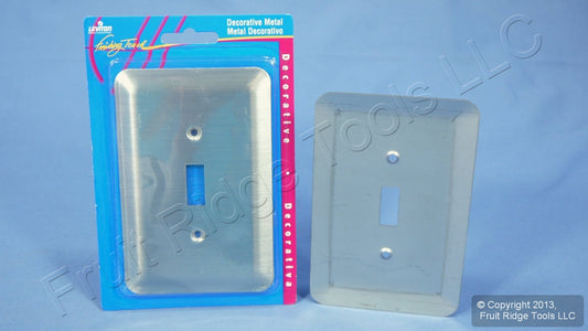 Leviton 89301-SSS Satin Chrome 1-Gang Toggle Metal Oversize Wallplate Cover 5pcs