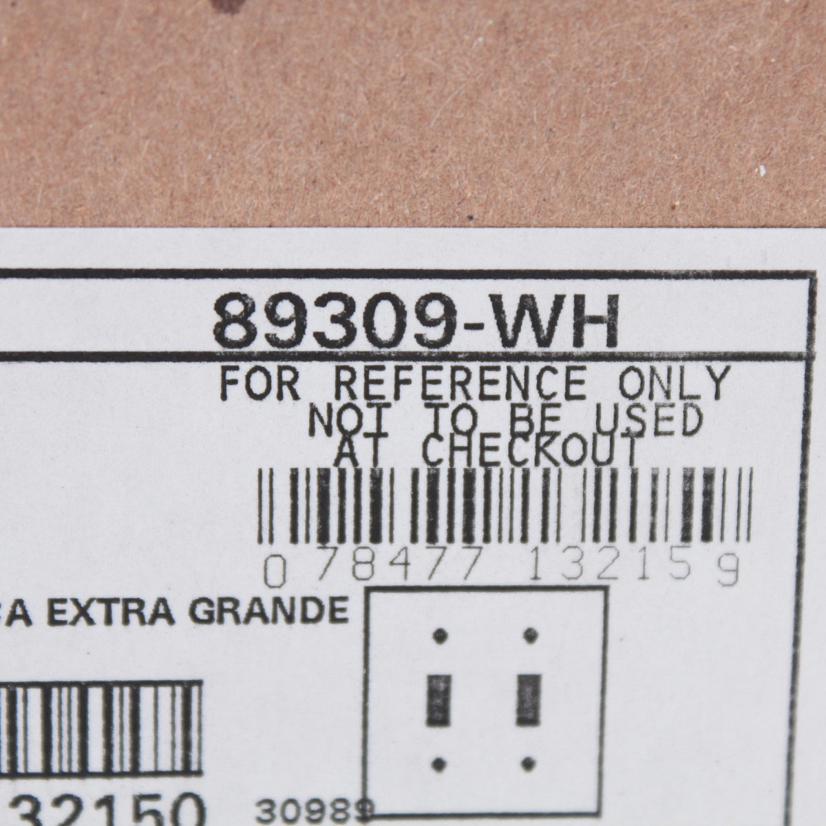 Leviton 89309-WH 2-Gang Jumbo White Switch Cover Oversize Toggle Wallplates 5pcs