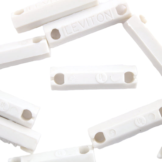 10 White Leviton Ball Chain Connector Insulating Links Thermoplastic 9839-W