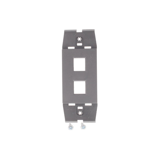 10 Leviton Quickport Slate Gray Acenti 2Port Polymer Wallplate Inserts AC642-SLT