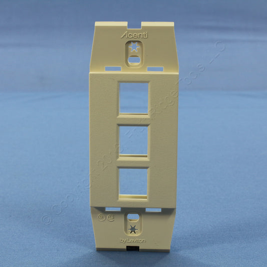 Leviton AC643-SND Sand 1-Gang 3-Port Quickport Wallplate Cover Inserts 10-pack