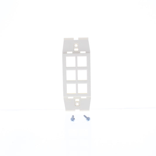 10 Leviton Quickport Natural Acenti 6-Port Polymer Wallplate Inserts AC646-NTL
