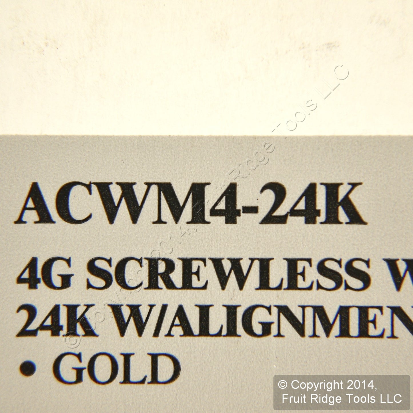 Leviton ACWM4-24K Gold Plated 4-Gang 4-Acenti Gold Plated Finish Wallplate Cover