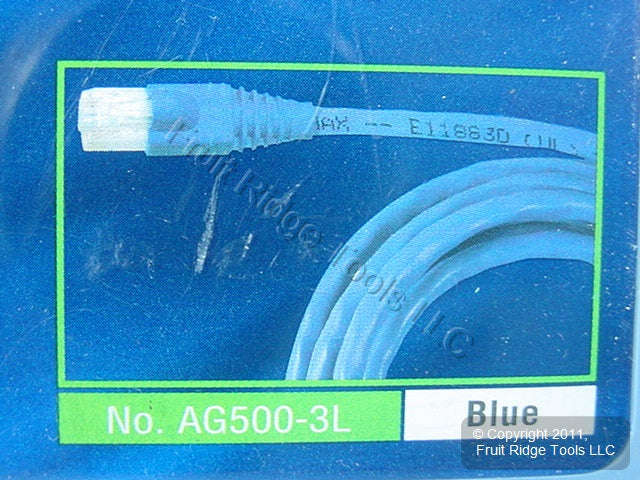 Leviton AG500-03L Blue Cat5e 3ft Ethernet Cable Data Patch Cord Network Booted