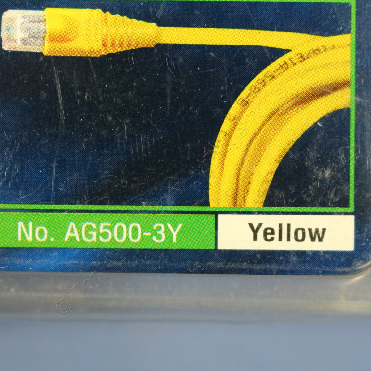 Leviton AG500-03Y Yellow Cat5e 3ft Ethernet Cable Data Patch Cord Network Booted