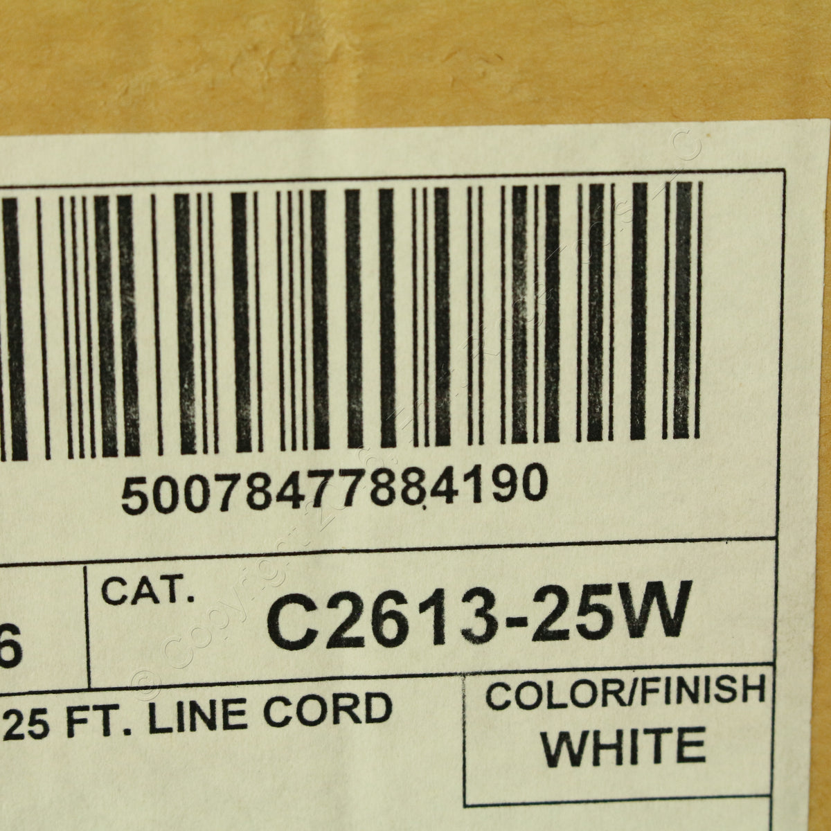 Leviton C2613-25W White 25' Flat Phone Cords Telephone Modular Line 6-Wire 18pcs