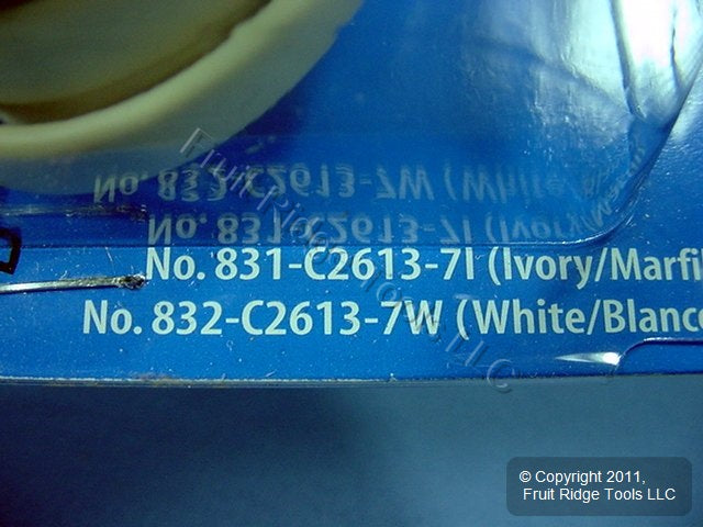 Leviton Ivory 7' Phone Cord Telephone Line 6-Wire C2613-7I