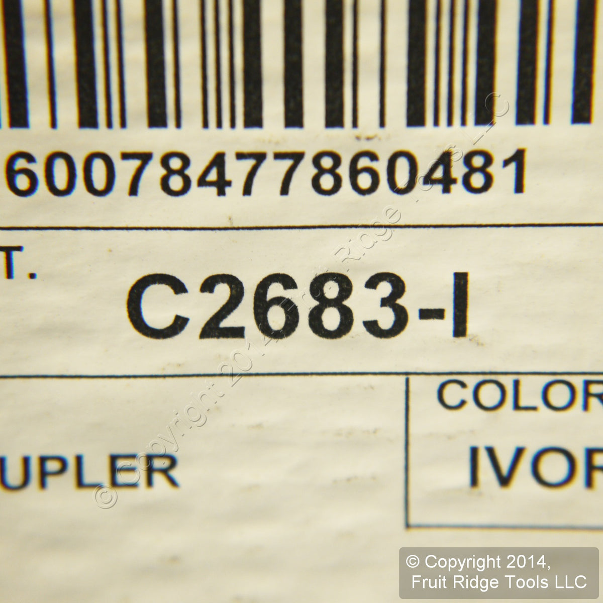 16 Leviton Ivory In-Line Phone Cord Couplers 6-Wire Telephone RJ11 RJ14 C2683-I