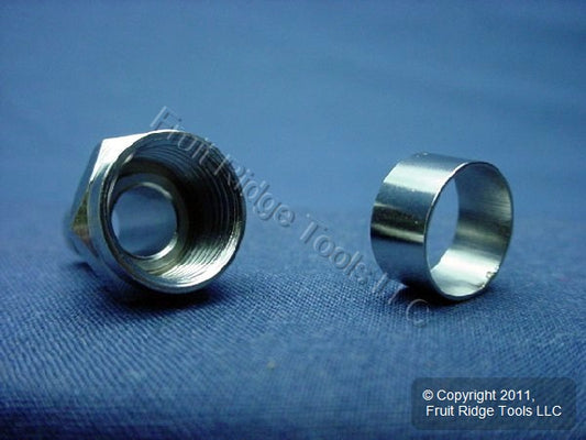 25 Leviton Video 75 Ohm Crimp On RG6 F Cable Plug Ends C5007