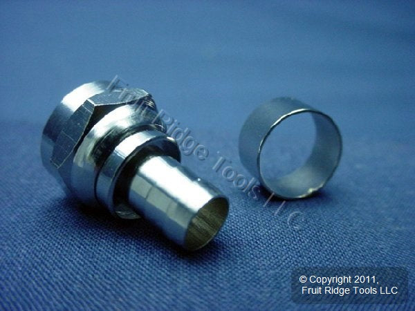 25 Leviton Video 75 Ohm Crimp On RG6 F Cable Plug Ends C5007