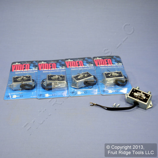 5 Leviton A/B Video Cable TV Switches 75/300 Ohm Coaxial C5102