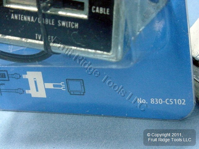 Leviton A/B Video Cable TV Switch 75/300 Ohm Coaxial C5102