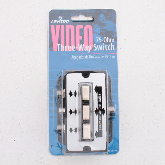 Leviton C5502 Video Selector Switches 75 Ohm RCA Video Games 30-Pack