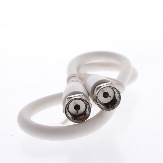 5 Leviton White 18" Coaxial Video Cables RG59 C5851-1W