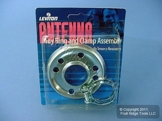 Leviton C5927 Roof Antenna Guy Wire Ring & Clamp Assembly