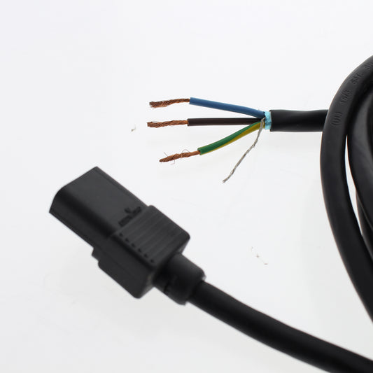 Electricord C601203MBL Black 9-1/2' Power Cord 16/3 SJT Shielded Pigtail Female