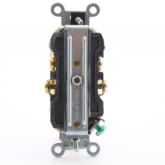Leviton CBR20-T Light Almond Commercial Duplex Receptacle Outlet 20A 125V