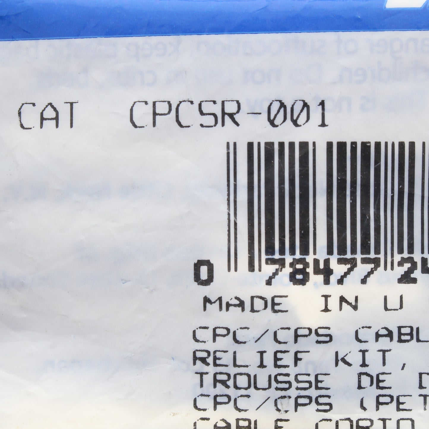 Leviton CPCSR-1 Black .25-.50 CPC/CPS Cable Strain Relief Kit Small
