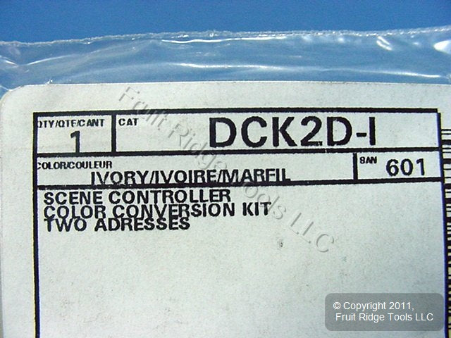 Leviton DCK2D-I Ivory Color Conversion Kit for Two-Address DHC Dimmer Controller