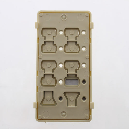 Leviton DCK6S-BI Blank Ivory Face Plate Color Change Kit For 6-Scene Controller
