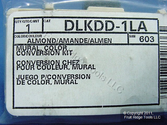 Leviton Almond Color Change Conversion Kit For L/S Mural Dimmer Switch DLKDD-1LA