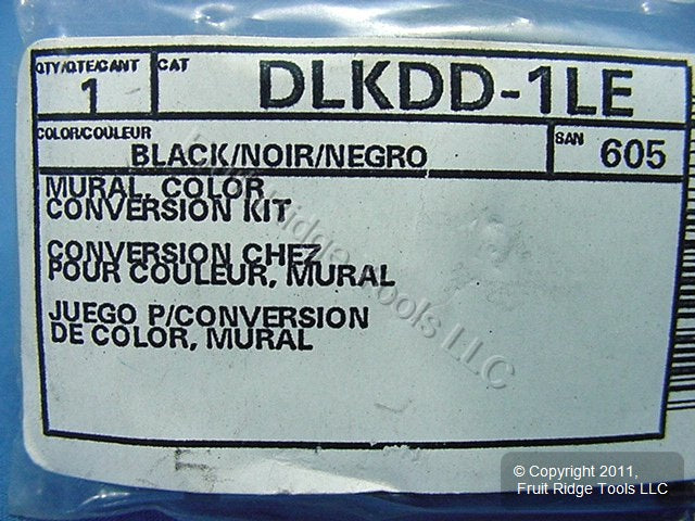 Leviton Black Color Change Conversion Kit for L/S Mural Dimmer Switch DLKDD-1LE