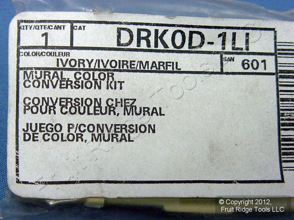 Leviton Ivory Color Conversion Change Kit for Mural DHC Dimmer Cover DRK0D-1LI