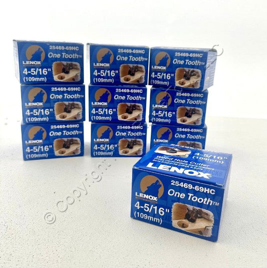 Lenox 25469-69HC Hole Saw Wood Cutters 4-5/16" 1-Carbide Tooth 2" Depth 10-Pack