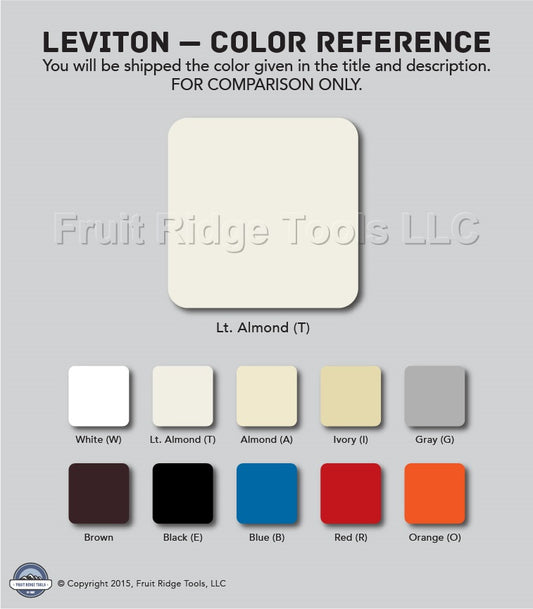 Leviton 80409-NT Light Almond 2-Gang Decora Unbreakable Nylon Wallplate Cover
