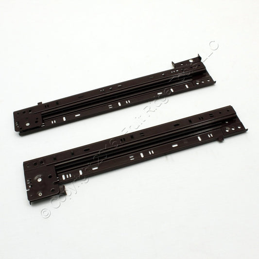 14" Side Mount 80-lb Load Capacity 3/4 Extension Kitchen Cabinet Drawer Slides