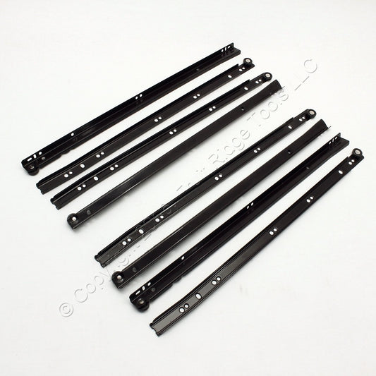 2 Pair 20" Side Mount 80-lb Load Capacity 3/4 Extension Cabinet Drawer Slides